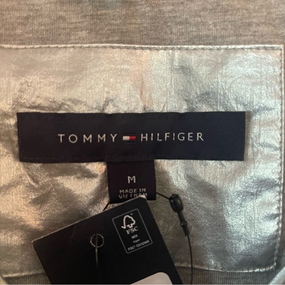 Tommy Hilfiger Silver Windbreaker Hooded Jacket - Picture 10 of 11